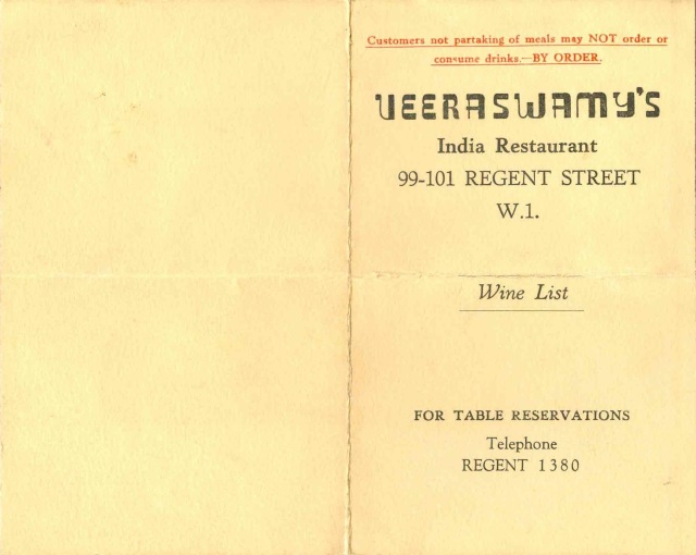 Veeraswamy's - March 3, 1945 #3